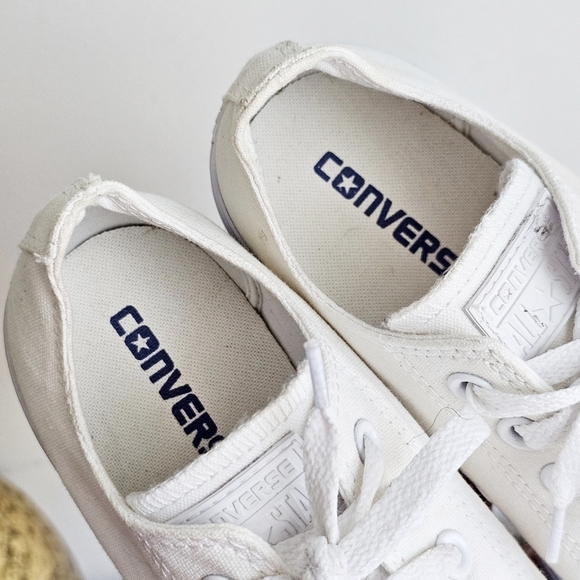 Converse All Star Shoreline Slip-On Low Top White Canvas Sneakers Women’s 7 - Picture 8 of 16